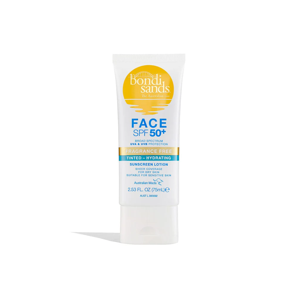 Bondi Sands Everyday Gezichtslotion Hydrating Getint SPF 50+ Parfumvrij (75 ML) BONDI SANDS