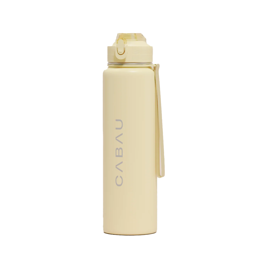 Cabau Lifestyle Bloom Bottle - Stainless Steel Butter Yellow Cabau Lifestyle