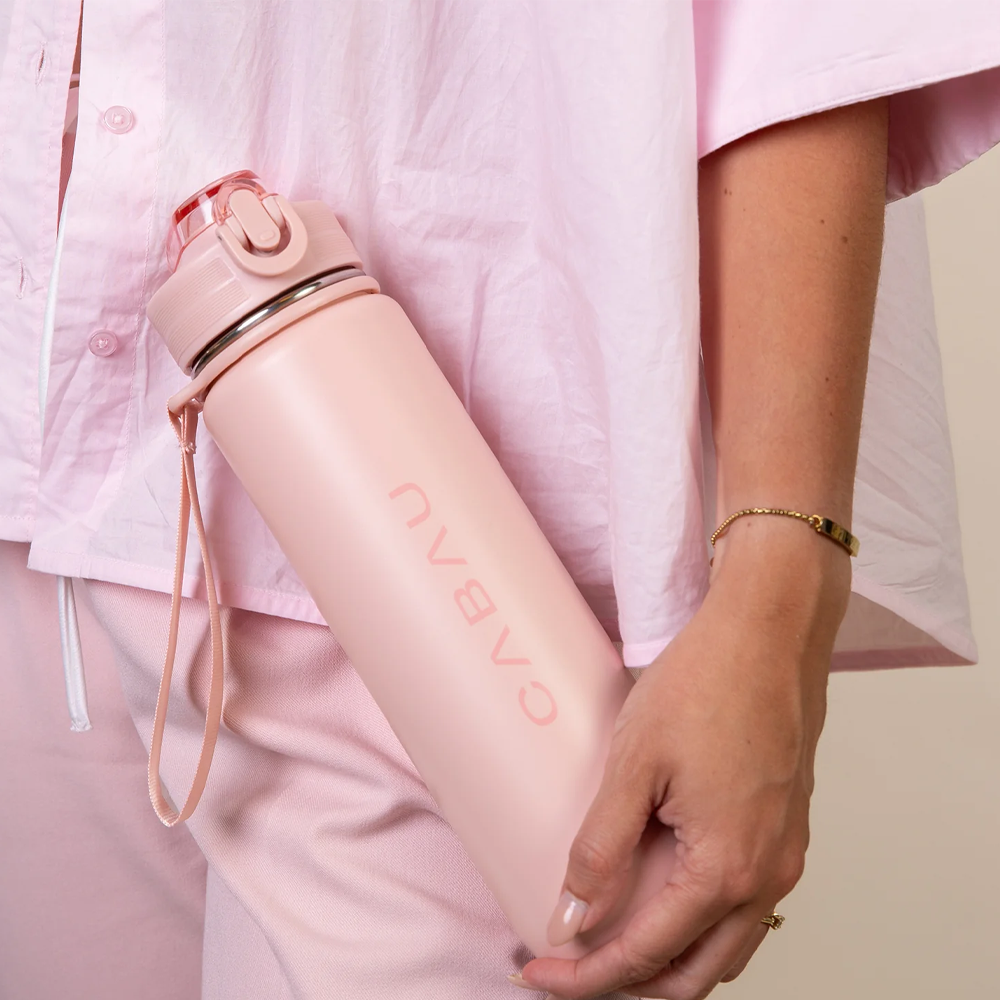 Cabau Lifestyle Bloom Bottle - Stainless Steel Pink Cabau Lifestyle