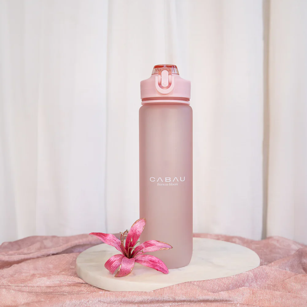 Cabau Lifestyle Bloom Water Bottle Soft pink Cabau Lifestyle