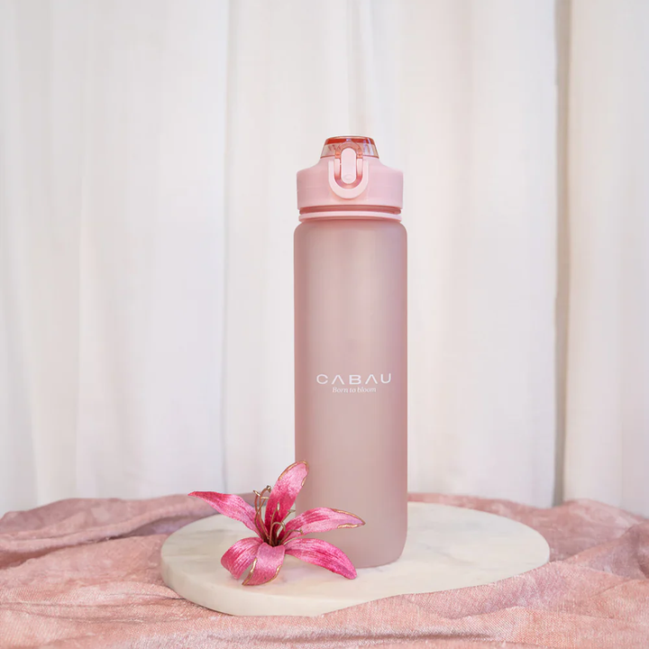 Cabau Lifestyle Bloom Water Bottle Soft pink Cabau Lifestyle