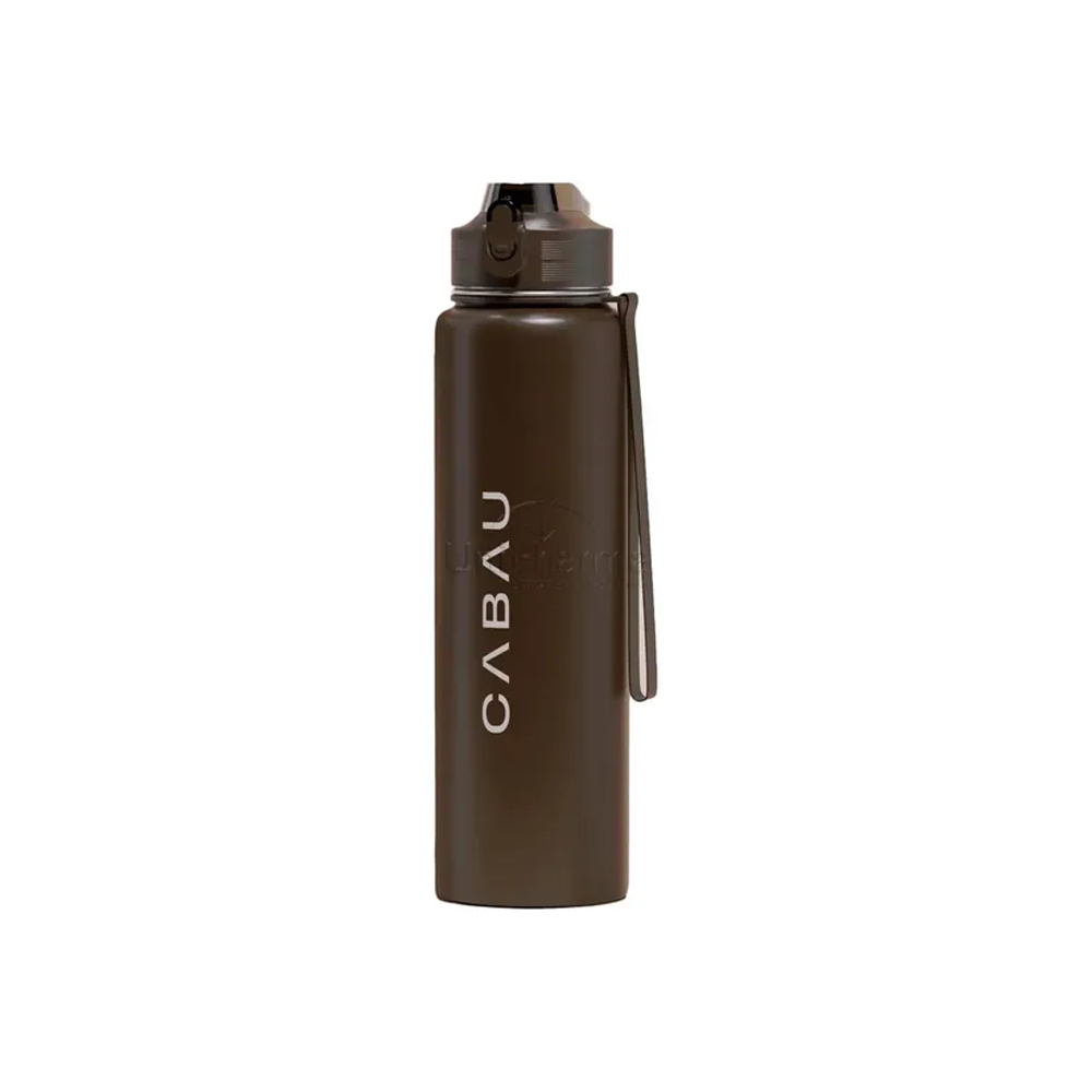 Cabau Lifestyle Bloom Bottle - Stainless Steel Chocolate Brown