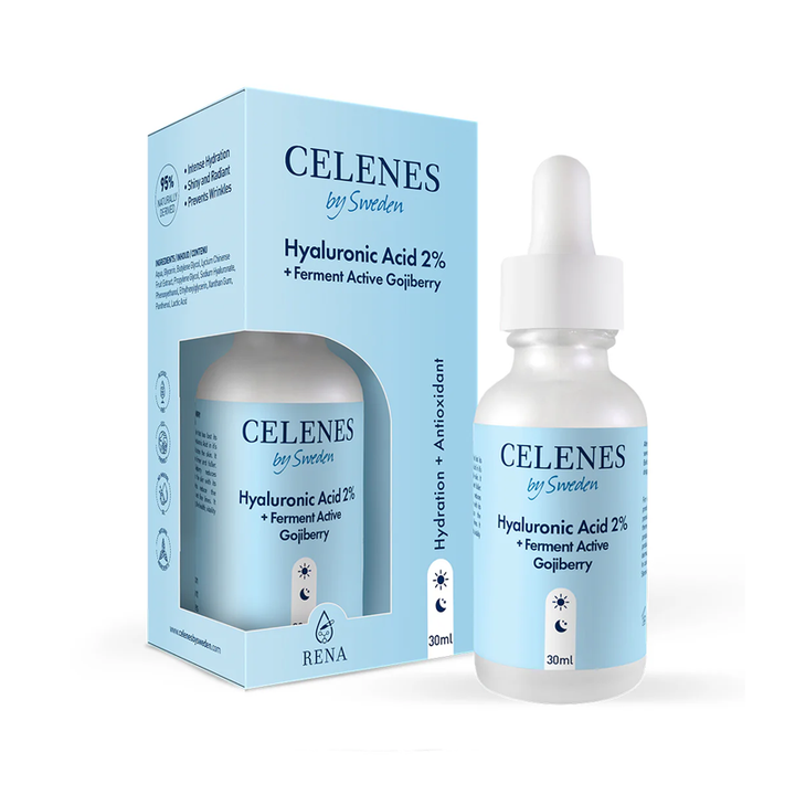 Celenes Rena Hyaluronic Acid %2 + Ferment Active Gojiberry Serum (30 ML)