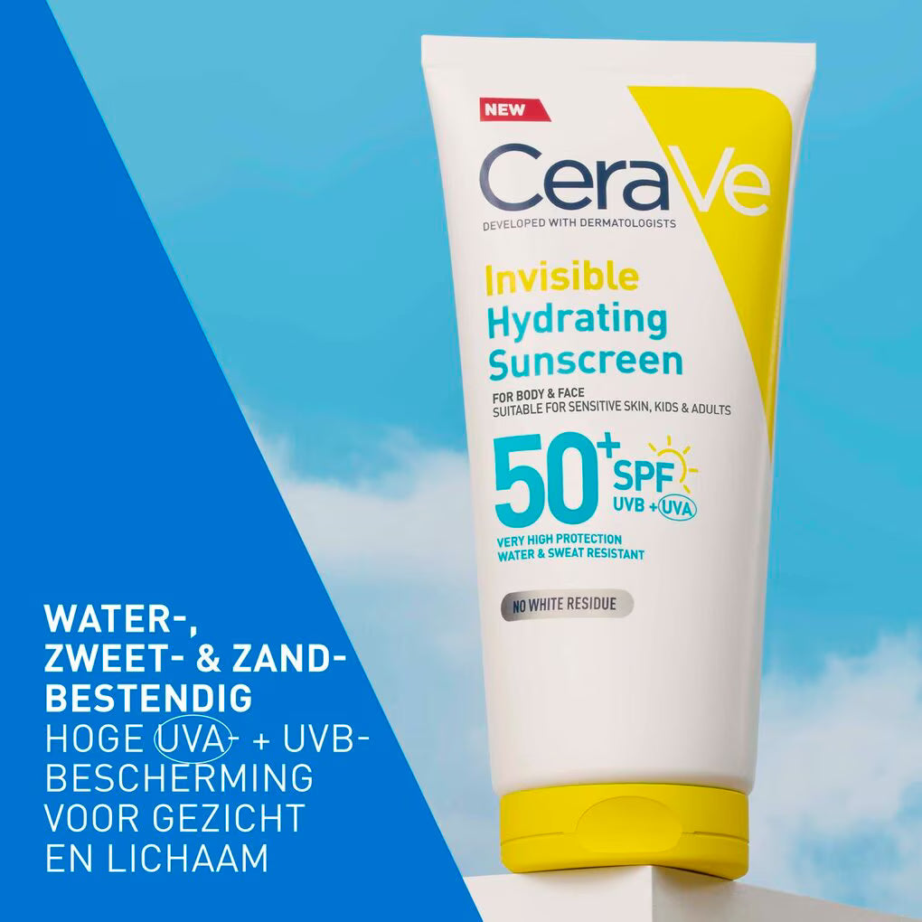CeraVe Invisible Hydraterende Zonnebrand SPF 50+ (177 ML)