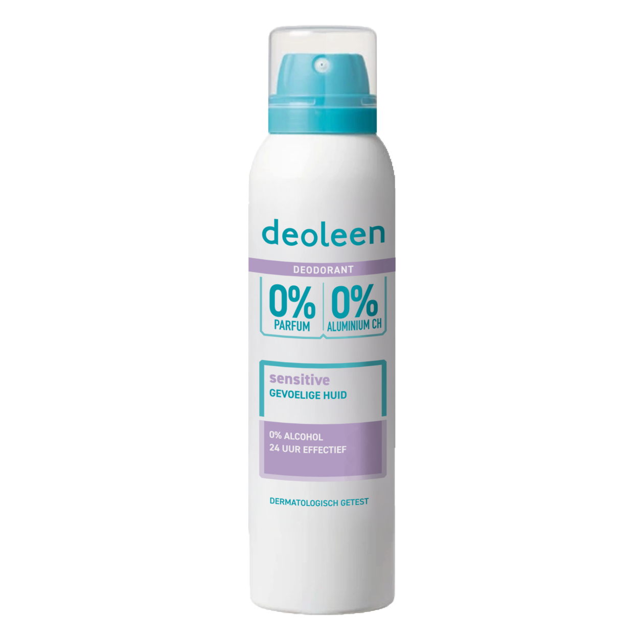 Deoleen Deodorant Aerosol Sensitive 0% (150 ML) - Parfumvrij