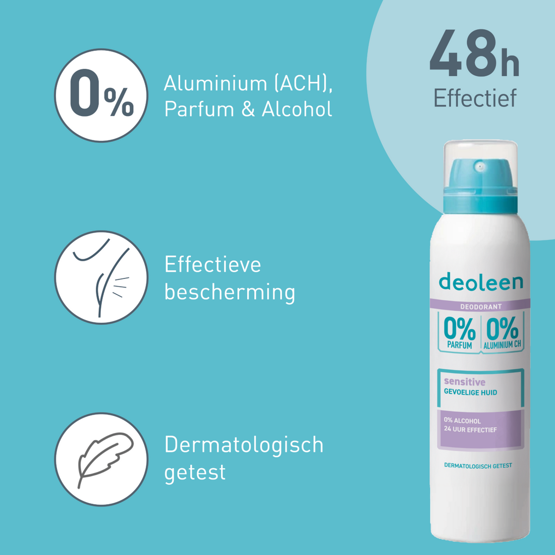Deoleen Deodorant Aerosol Sensitive 0% (150 ML)