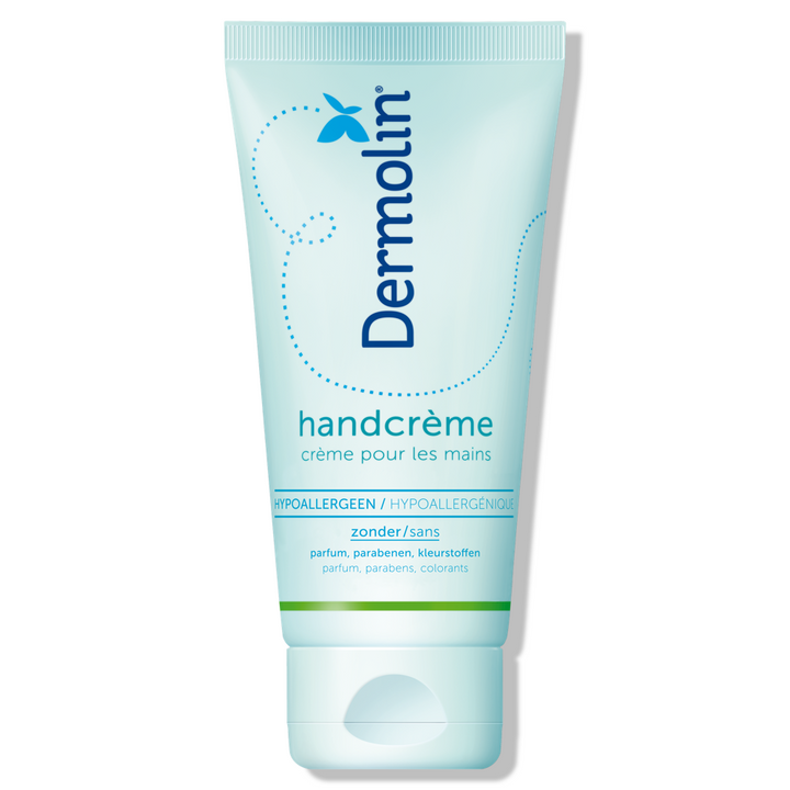 Dermolin handcrème parfumvrij, intensieve verzorging voor droge en gevoelige handen