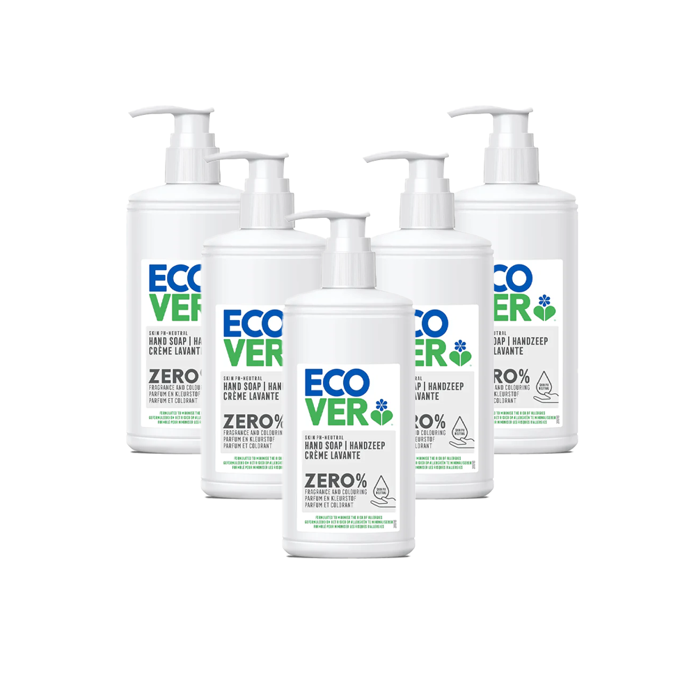 5x Ecover Zero Handzeep (250ml) Ecover