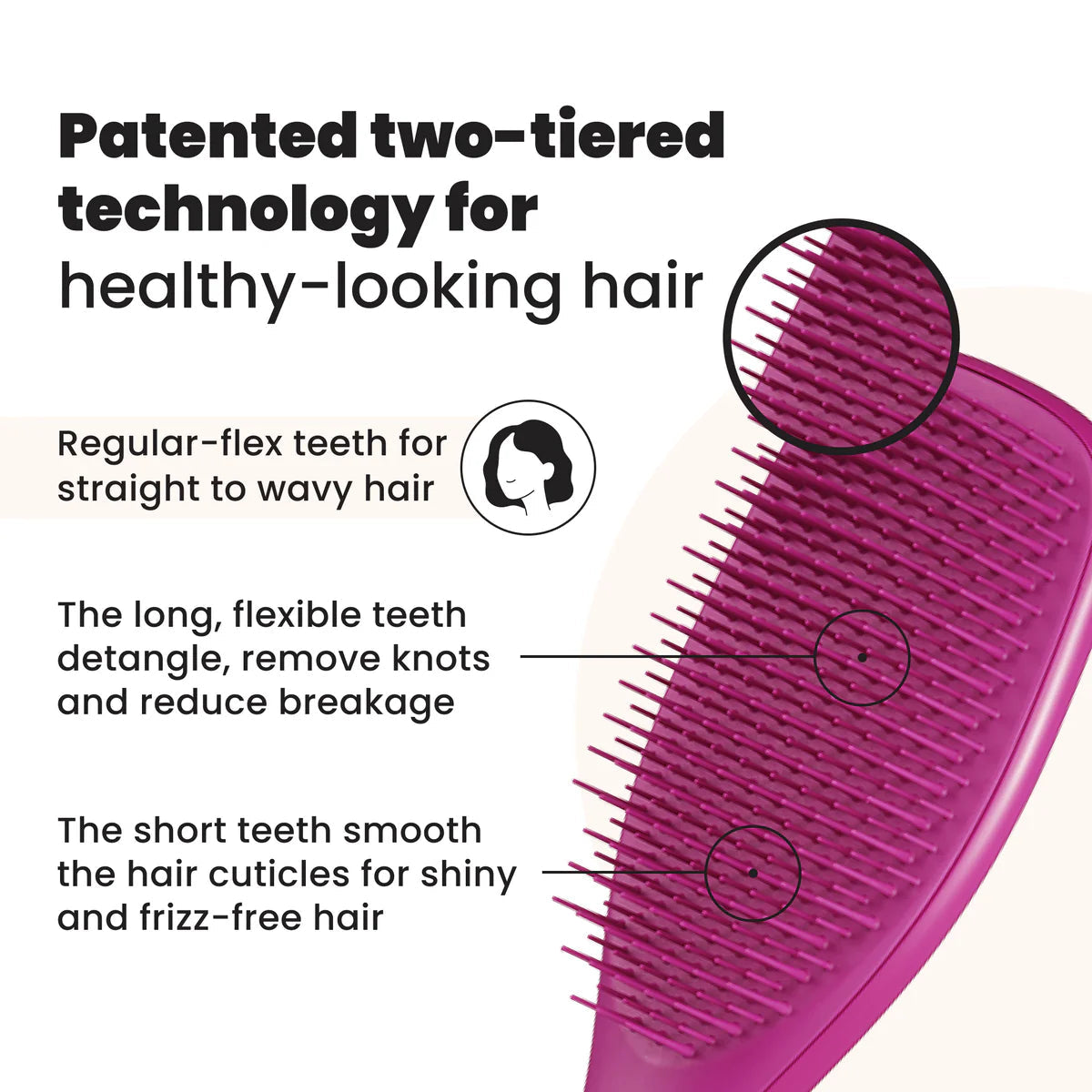 Tangle Teezer Ultimate Detangler Mini Electric Raspberry Tangle Teezer