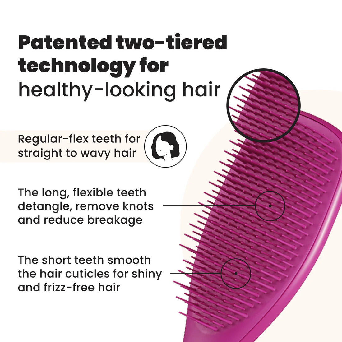 Tangle Teezer Ultimate Detangler Mini Electric Raspberry Tangle Teezer