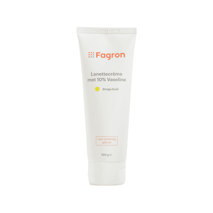 Lanettecreme met vaseline voor de droge huid van Fagron