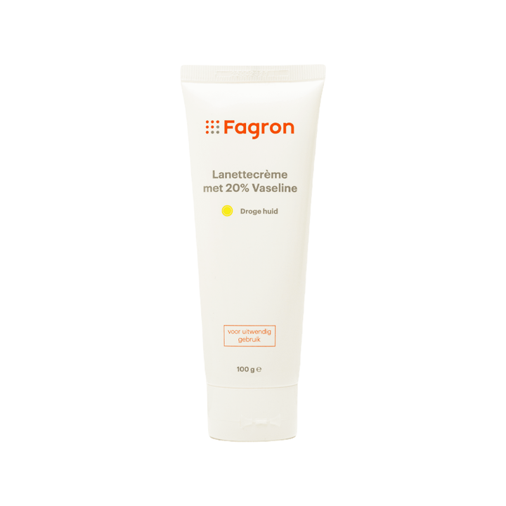 Lanettecreme met vaseline voor de droge huid van Fagron