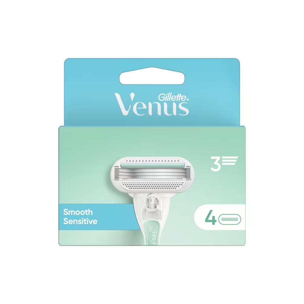 Gilette Venus Smooth Sensitvie Navulmesjes 4 stuks