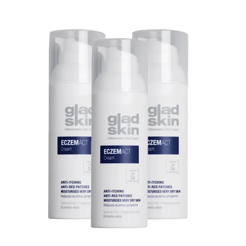 Gladskin Eczemact trio (3x 30 ML) - Parfumvrij