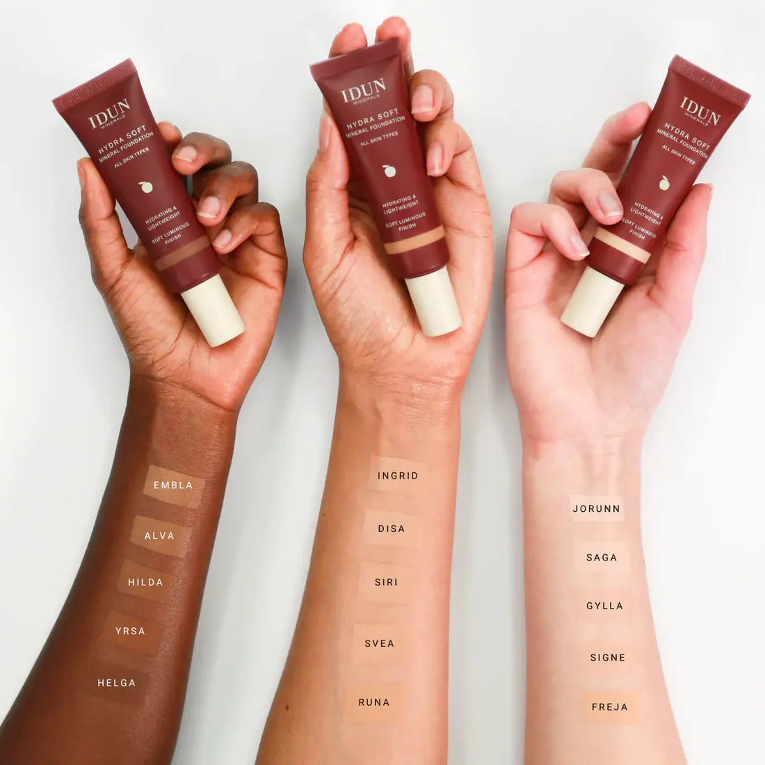 IDUN Minerals Hydrasoft Mineral Foundation Yrsa (30 ML) IDUN Minerals