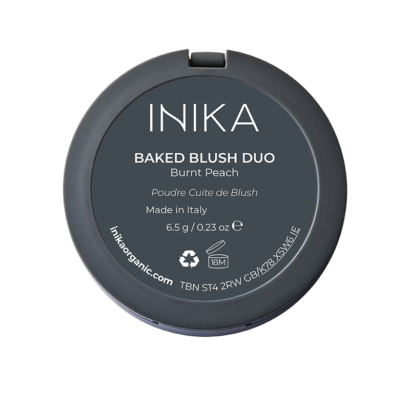 INIKA Organic Baked Blush Duo - Burnt Peach 6.5g INIKA Organic