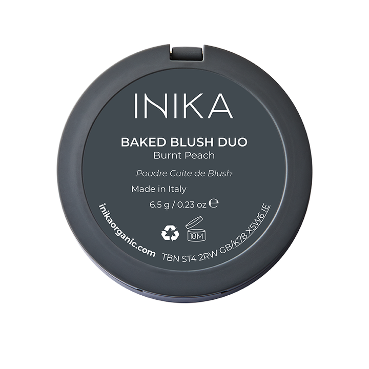 INIKA Organic Baked Blush Duo - Burnt Peach 6.5g