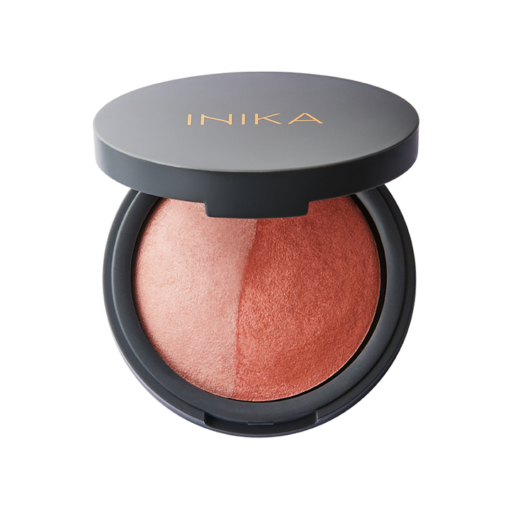INIKA Organic Baked Blush Duo - Burnt Peach 6.5g