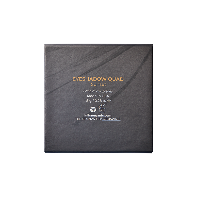 INIKA Organic Eyeshadow Quad - Sunset 8g INIKA Organic