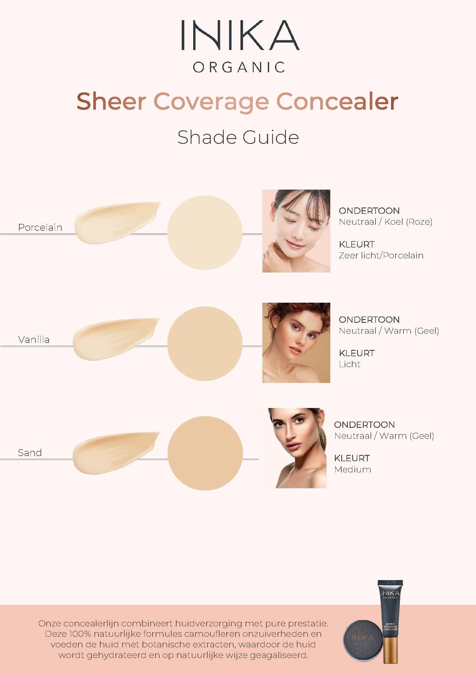 INIKA Organic Sheer Coverage Concealer - Sand 10mL INIKA Organic
