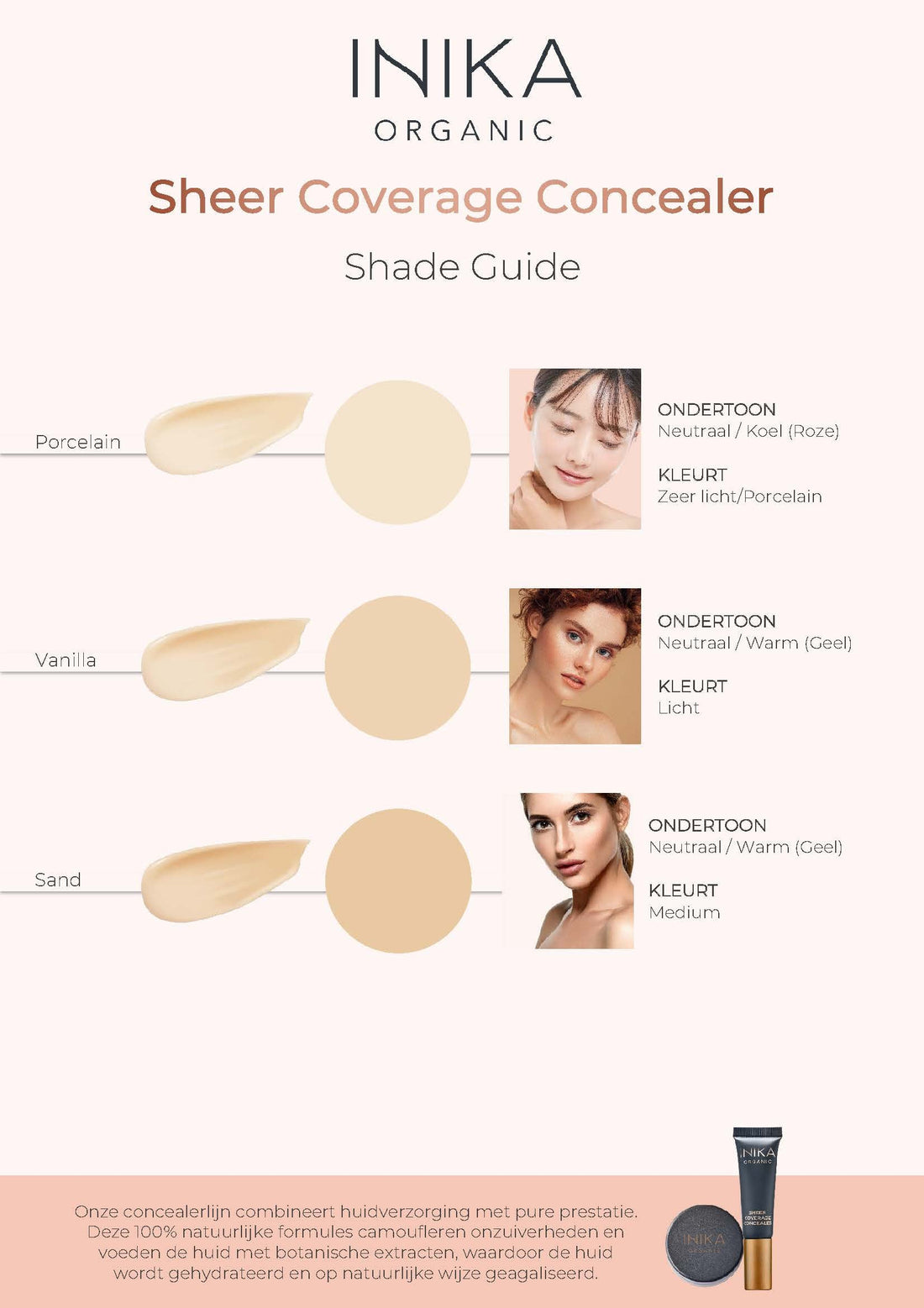INIKA Organic Sheer Coverage Concealer - Sand 10mL INIKA Organic