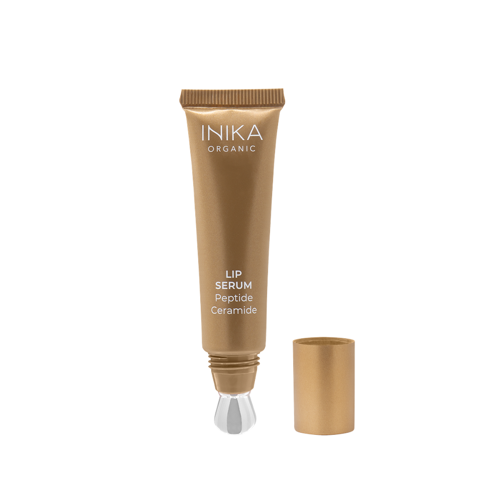 INIKA Organic tinted lip serum natural voor hydratatie met ceramiden en peptiden