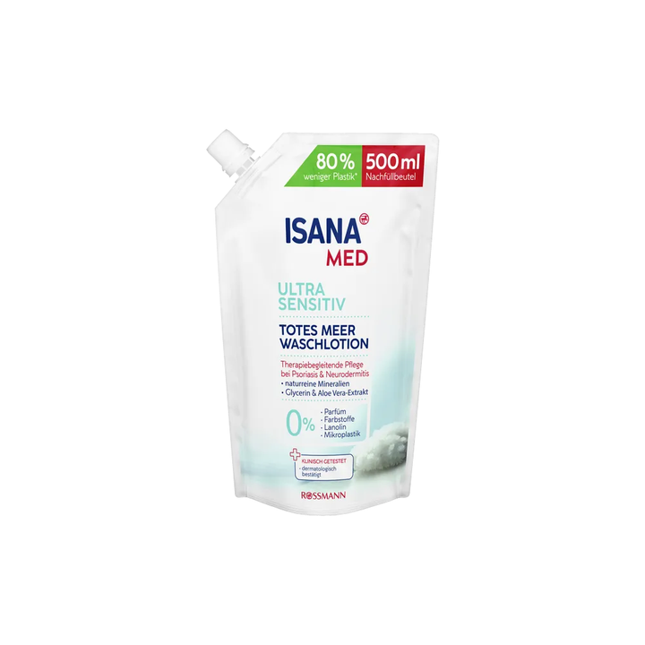 ISANA MED Dode Zee Waslotion Navulverpakking (500 ml)
