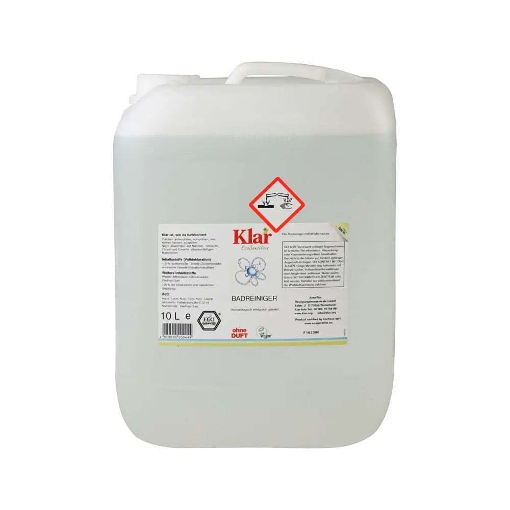 Klar Badkamerreiniger (10 L) Klar Eco Sensitive