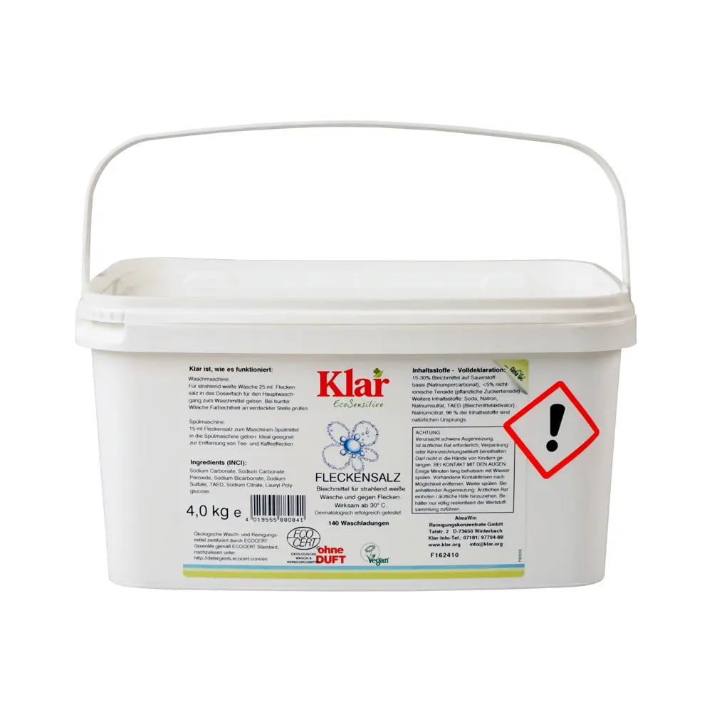 Klar Vlekkenzout (4 kg) Klar Eco Sensitive