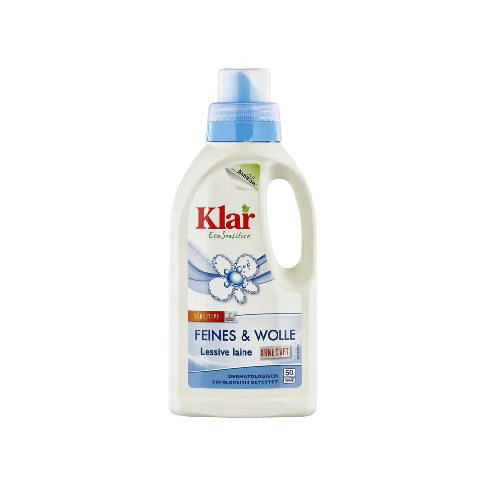 Klar Fijne Was & Wolwasmiddel (0,5 L) Klar Eco Sensitive