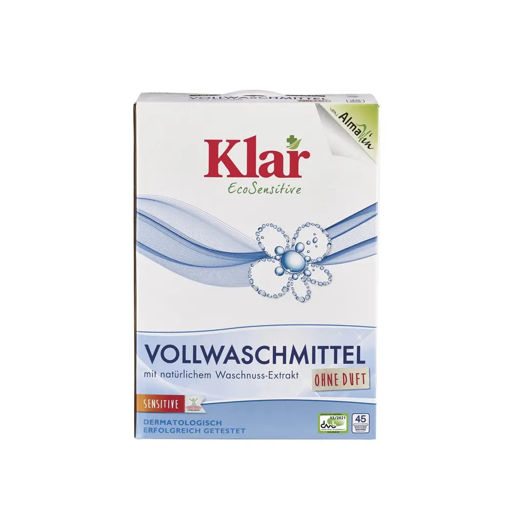 Klar Witwasmiddel Poeder (2,475 kg) Klar Eco Sensitive
