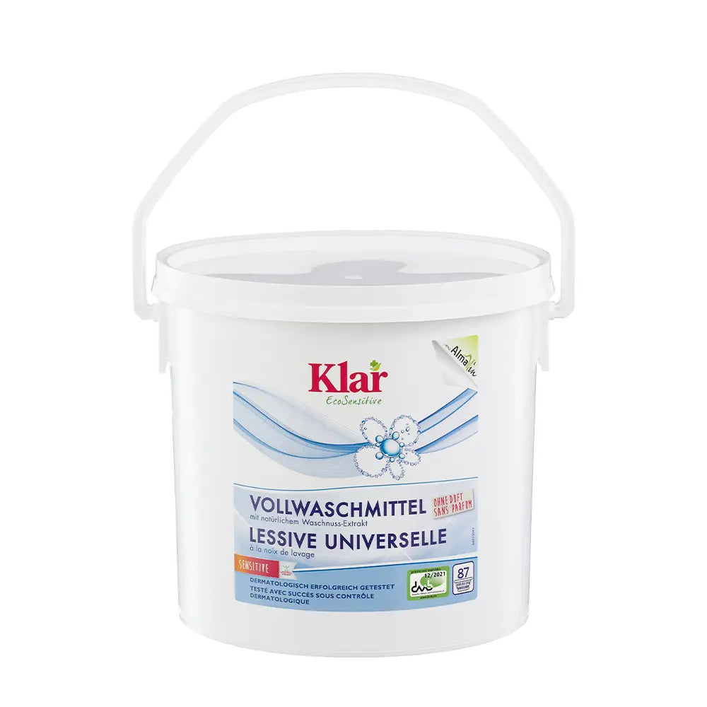 Klar waspoeder wit (4,4 kg) Klar Eco Sensitive