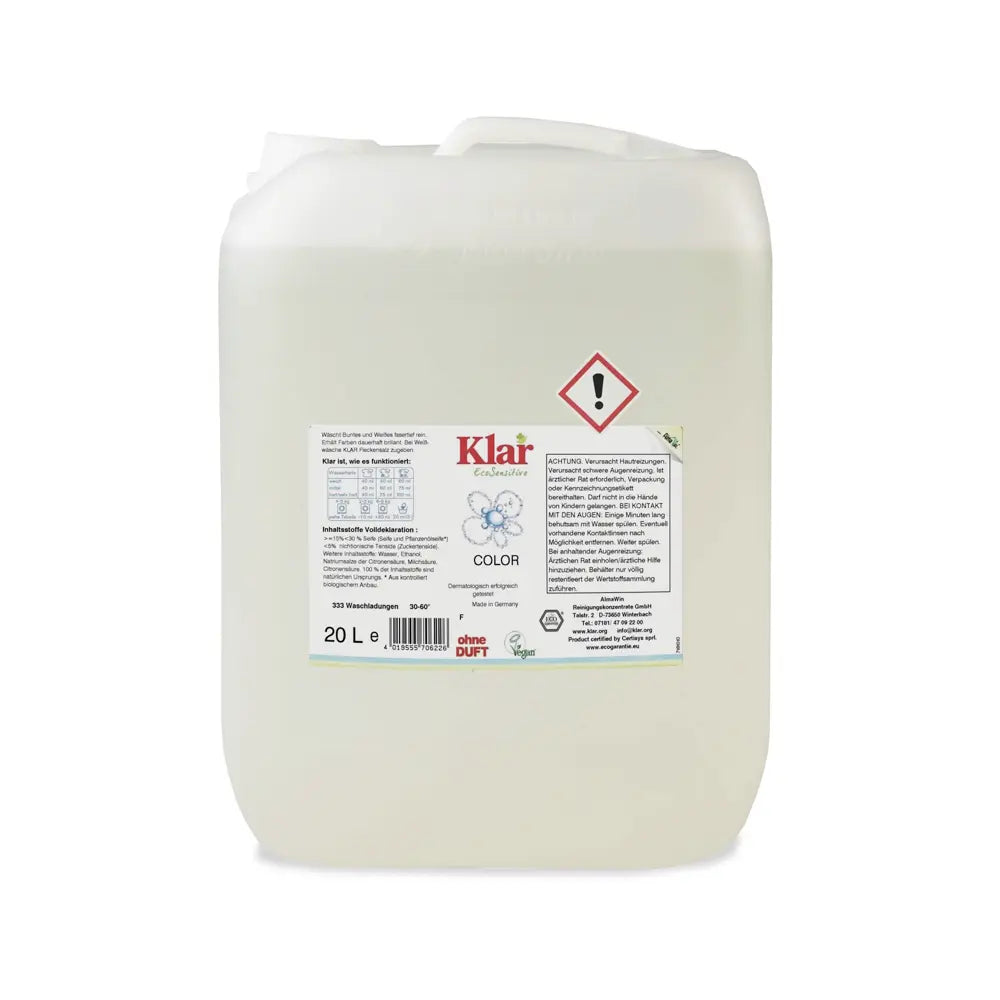 Klar Kleurwasmiddel (20 L) Klar Eco Sensitive
