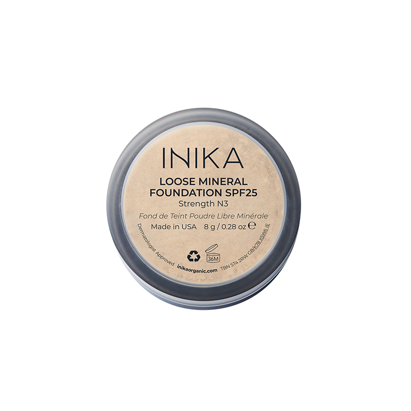 INIKA Organic Loose Mineral Foundation SPF 25 - Strength 8g