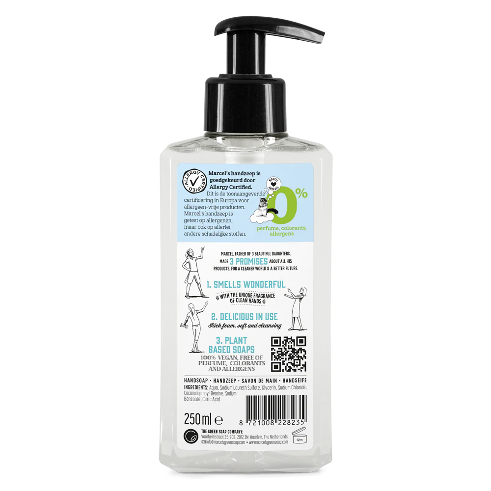 Marcel's Green Soap Handzeep 0% (250 ML) - Parfumvrij