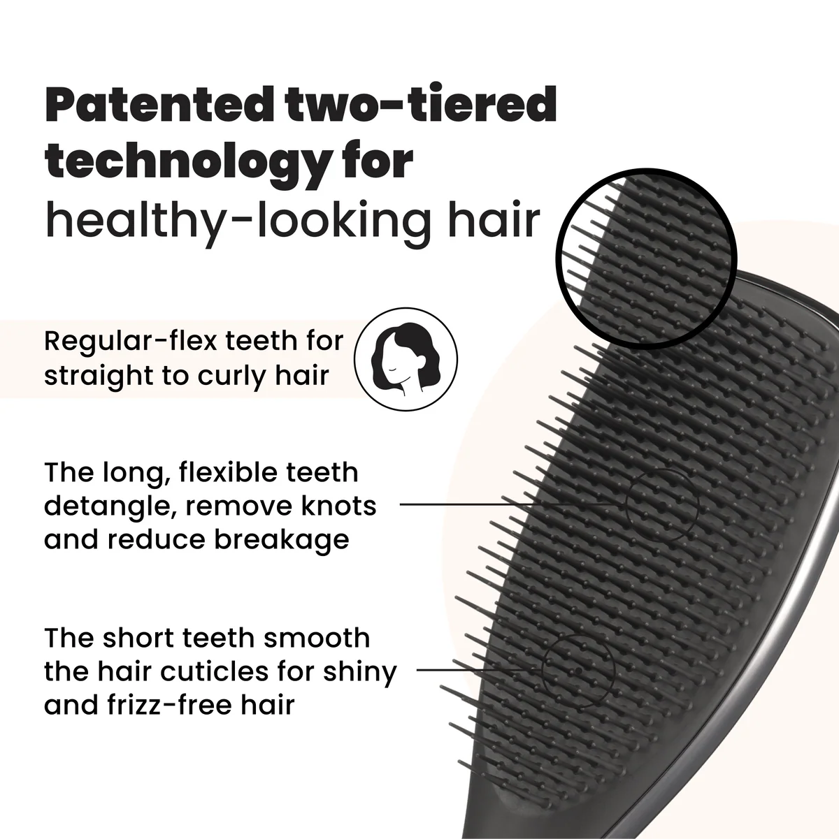 Tangle Teezer Ultimate Detangler Midnight Silver Chrome Tangle Teezer