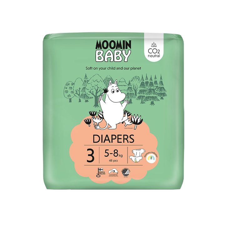 Moomin Baby Luiers Maat 3 voor 5-8 KG (48 ST)