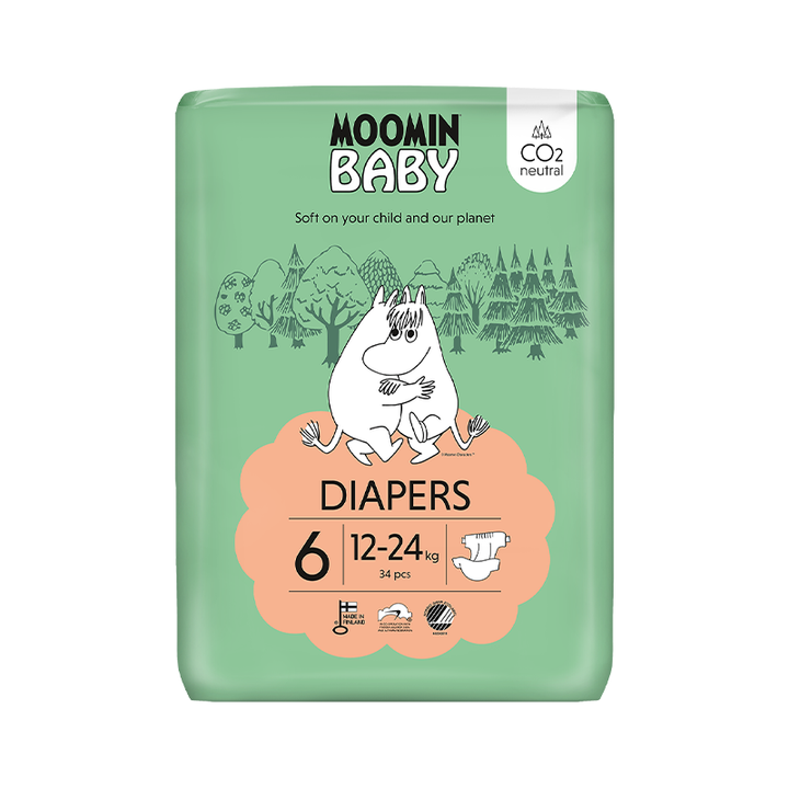 Moomin Baby Luiers Maat 6 voor 12-24 KG (34 ST)