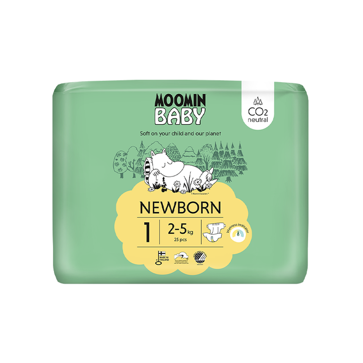 Moomin BabyLuiers Maat 1 voor 2-5 KG (25 ST)