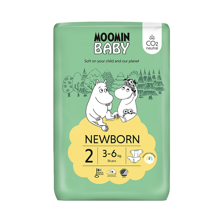 Moomin Baby Luiers Maat 2 voor 3-6 KG (56 ST)