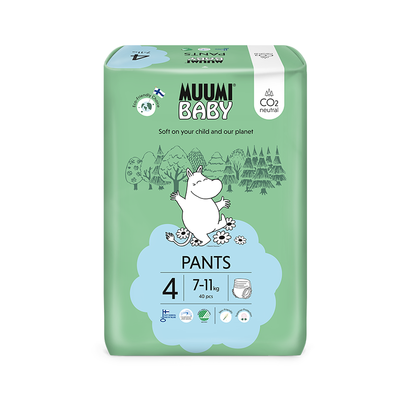 Muumi Baby Luierbroekjes Maat 4 voor 7-11 KG (40 ST)