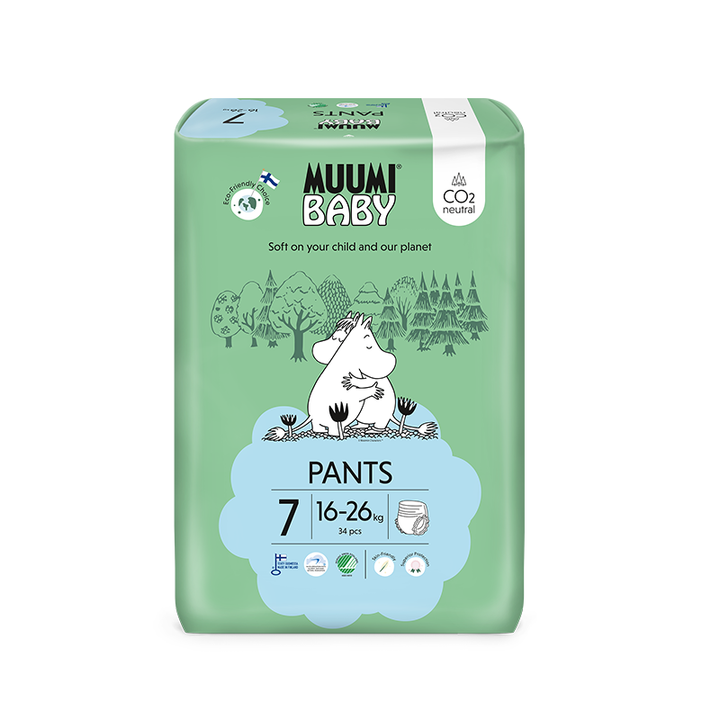 Muumi Baby Luierbroekjes Maat 7 voor 16-26 KG (34 ST)