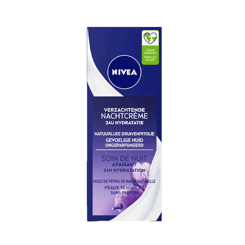 Verzachtende Parfumvrije Nachtcreme 