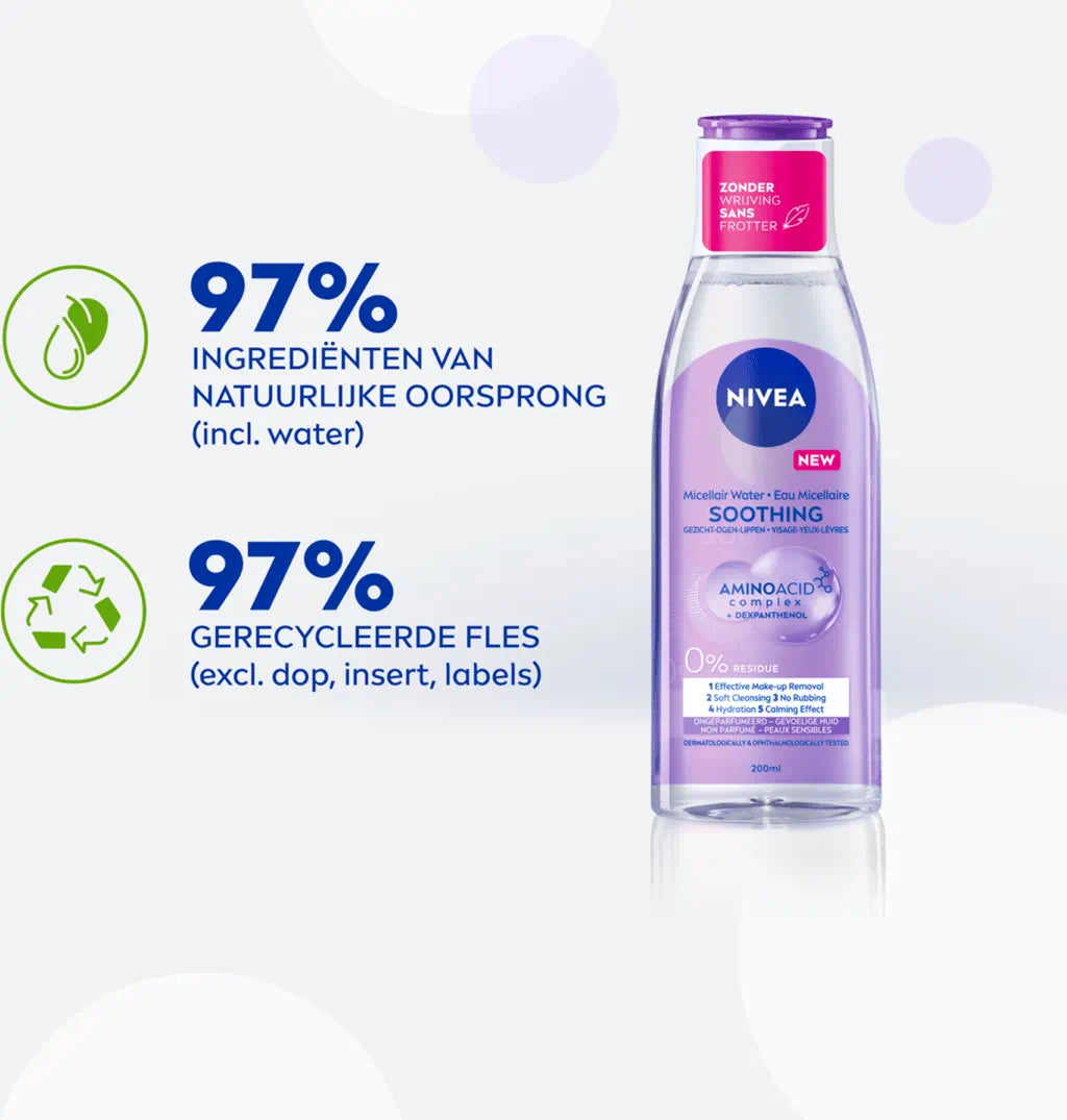 Micellair water zonder parfum van Nivea met hydraterende werking