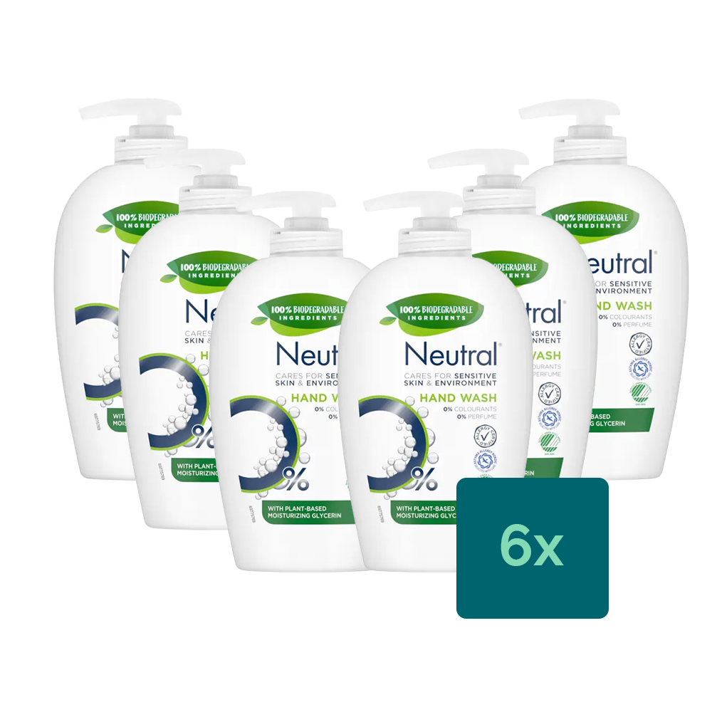 6x Neutral Handzeep (6x 250ML) Neutral