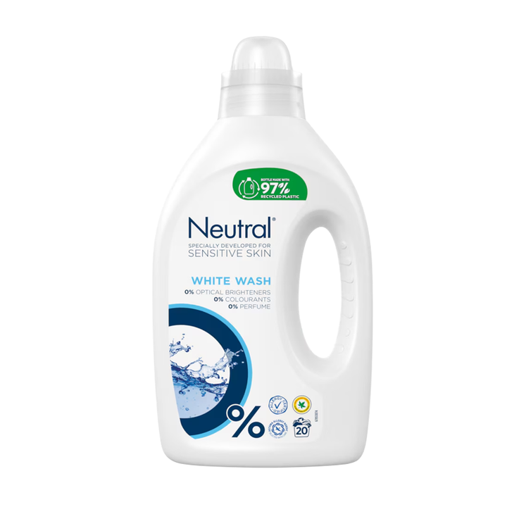 Neutral Vloeibaar wasmiddel wit parfumvrij (1000 ML)