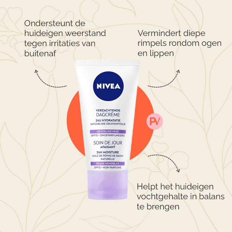 Nivea dagcreme parfumvrij de voordelen