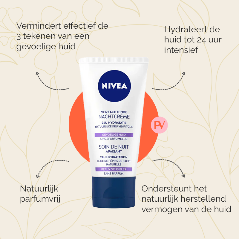 Nivea nachtcreme parfumvrij de voordelen