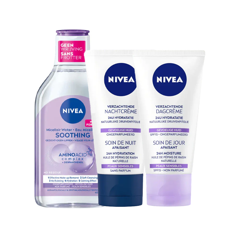 Skincare routine parfumvrij met basics van Nivea