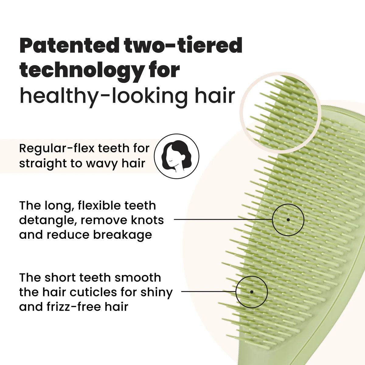 Tangle Teezer Ultimate Detangler Matte Olive Green Tangle Teezer